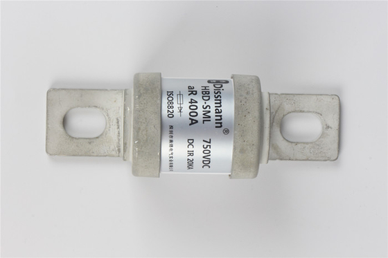 Fiber Pipe Semiconductor Protection Fuse , DC750V 400Amp Ceramic BS88 Fuse