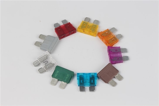 Copper Tin Plating PBT Mini LED Car Blade Fuse 1A-40A Rated Current