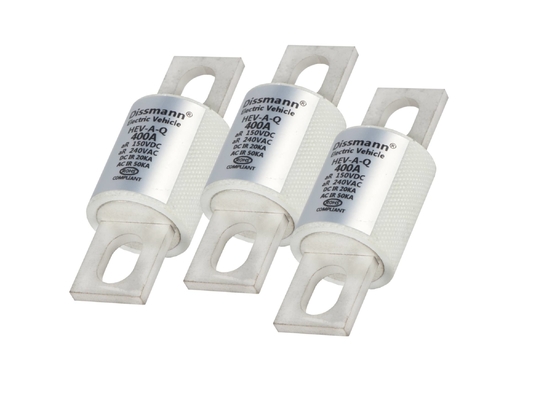 High Breaking Capacity Industrial Power Fuses , Fiber Pipe 400 Amp Dc Fuse