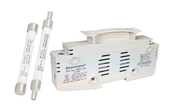 10×85 Pv Solar Fuse , White 30 Amp Micro Cartridge Fuse IEC60269.6 Standard