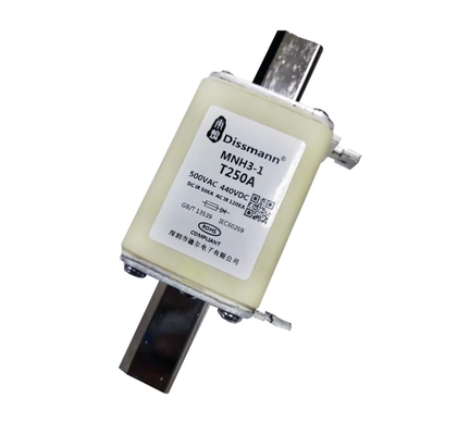 High Voltage NH Type HRC Fuse High Breaking Capacity 250A Rated Current