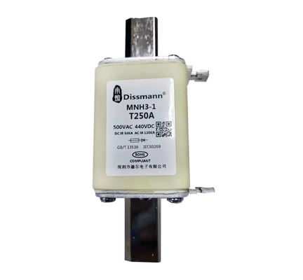High Voltage NH Type HRC Fuse High Breaking Capacity 250A Rated Current