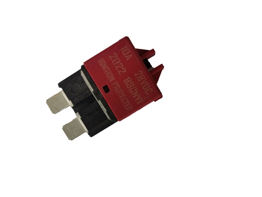 Red Resettable Circuit Breaker Blade Fuse 28VDC 5A Rated Current