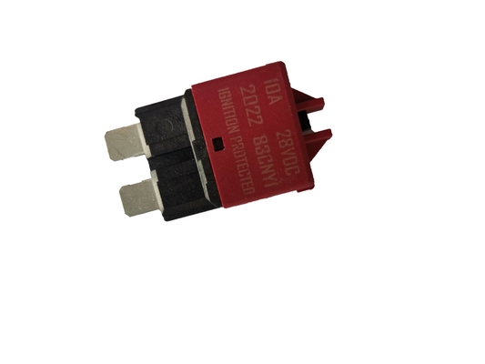 Red Resettable Circuit Breaker Blade Fuse 28VDC 5A Rated Current
