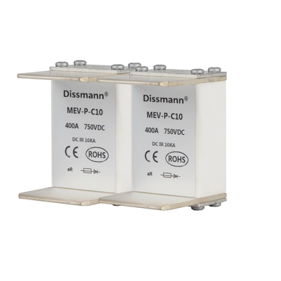 750volt Solar PV Fuses High Voltage MEV Series Ceramic Material