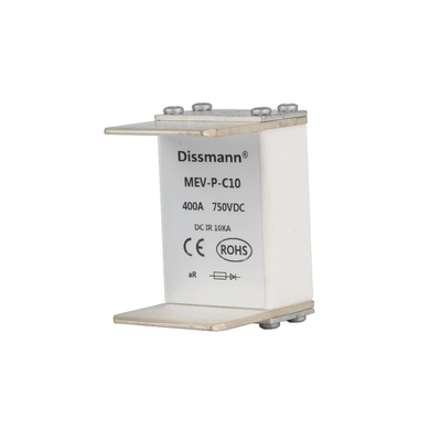 750volt Solar PV Fuses High Voltage MEV Series Ceramic Material