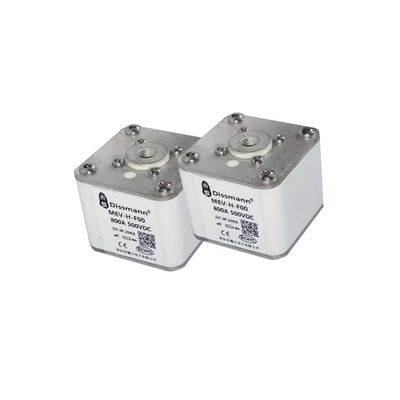 500VDC High Voltage Hrc Fuse Cartridge Fuse MEV Series With Alloy Pin
