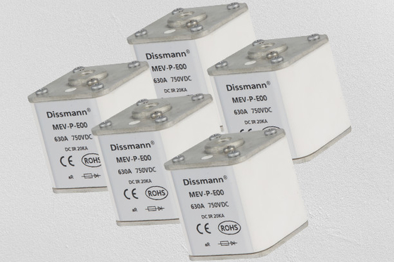 White High Power Solar Dc Fuse MEV Series 500volt Rated Voltage